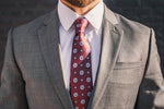 brown tie gray suit foundation menswear