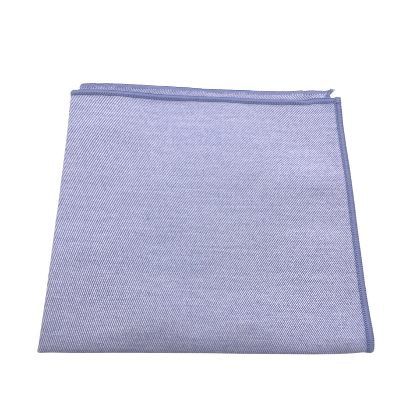 blue chambray pocket square